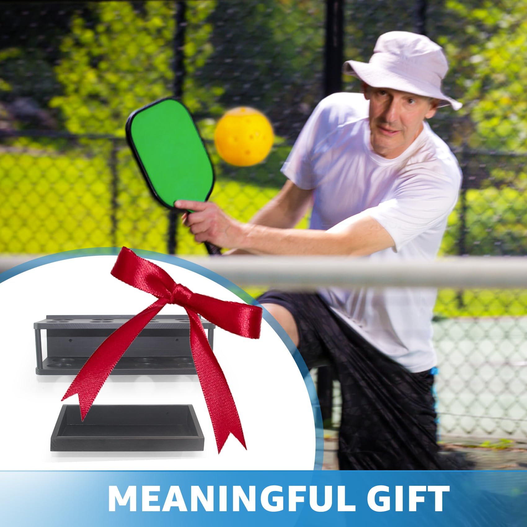 Amazon | ピックルボールパドルラックホルダー 屋内 - 4ペアのピックル